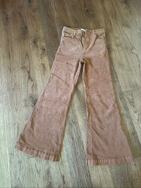 ROLLA'S Corduroy Wide-Leg Jeans in Rust